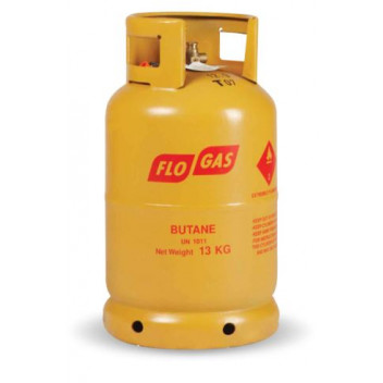 Flogas Butane Gas 50102 13kg 21mm Nominal Content Refill (Gold)