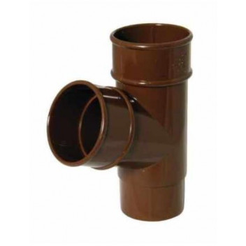 Floplast Rainwater RY1BR 68mm Round 67D Branch Brown