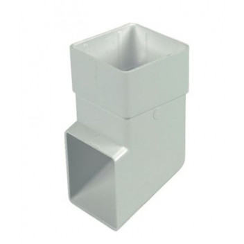 Floplast Rainwater RBS3W 65mm Square Shoe White