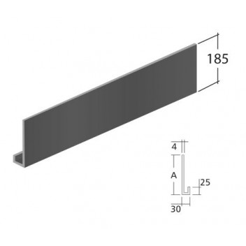 Alutec Evoke FC1185 Fascia C 185mm x 3m Slate Grey