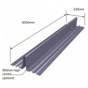 Filon GDFBSUB100 GRP V-Flow DF Under Batten Bond Gutter 100mm x 3m