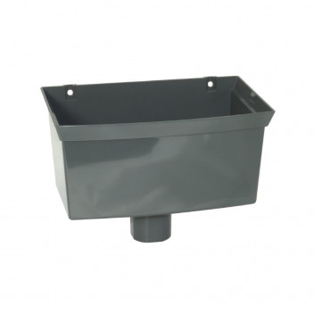 Floplast Rainwater RHS1A Hopper 65mm Sq / 68mm Round Anthracite