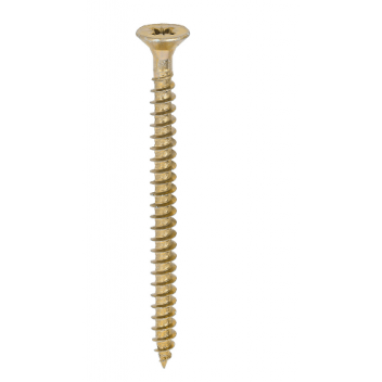 TIMco 60080SOLOC Solo Woodscrew CSK PZ3 No.12 x 3in ZYP (200)