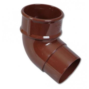 Floplast Rainwater RB2BR 68mm Round 112D Offset Bend Brown