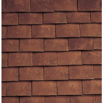 Sandtoft 2453249074 Clay Goxhill Plain RH Fishtail Tile & Half D Red