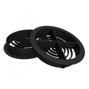 Manthorpe G700BL Circular Soffit Vent 70mm Black