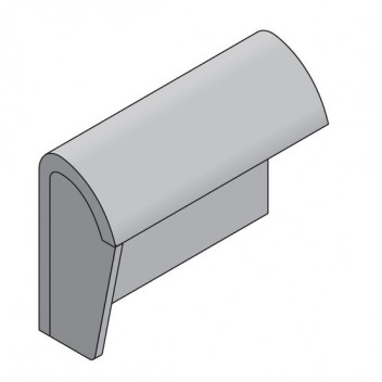 Marley MA19022 Segmental Mono Stop End Right Hand 190 Greystone 22