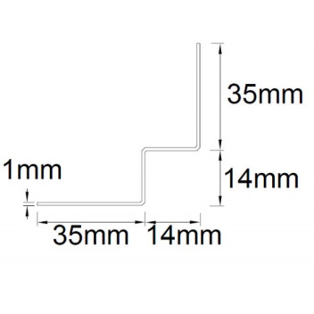 Etex 4042281 Cedral Click Int Corner 3m C18 Slate Grey