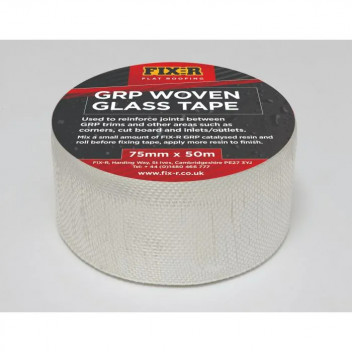 FIX-R WT7550 GRP Woven Glassfibre Tape 75mm x 50m