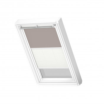 Velux DFD SK06 Duo Blackout Blind - Light Taupe/ White SWL