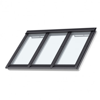 Velux GGLS FFKF08 2070 GGLS 3-in-1(3xFK08) 70 Pane White Painted