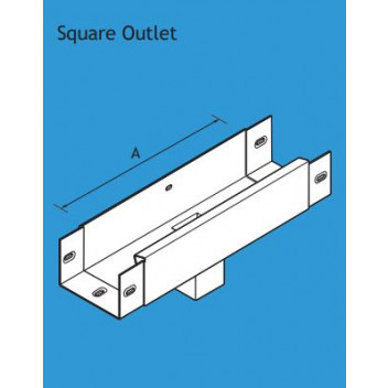 Alumasc GXJ1/SO33A Joggle 100x75mm Runn Outlet 75x75mm PPC