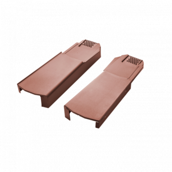 Klober Uni-Click Dry Verge System - Terracotta