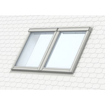 Velux EKL PK04 4021E2 Slate Flashing Side By Side 100-160mm Gap White