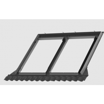 Velux EKW CK02 4021E2 Tile Flashing Side By Side 100-160mm Gap White