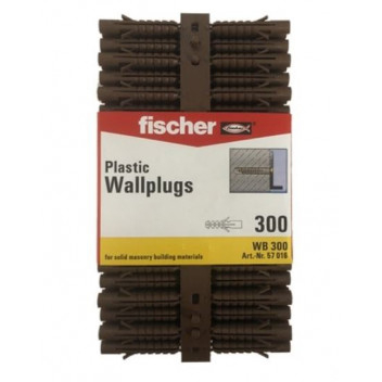 Fischer 94788 WB300 Plastic Plugs Brown (5)