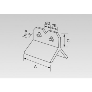 Red Bank Club Crested 90° Ridge Tile - Red