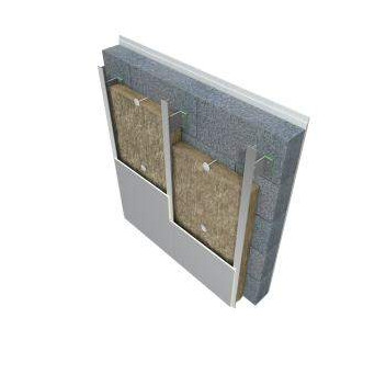 Knauf 658740 Rocksilk Rainscreen Slab 125mm x 600mm x 1.2m (4pk)