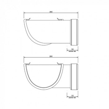 Floplast Xtraflo RAX1B 170mm 90D Angle Black