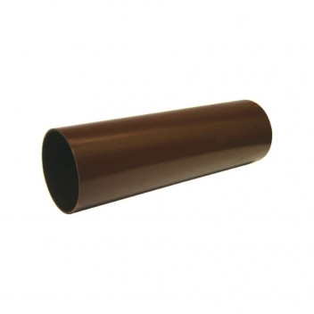 Floplast Rainwater RP5.5BR 68mm Round Downpipe 5.5m Brown