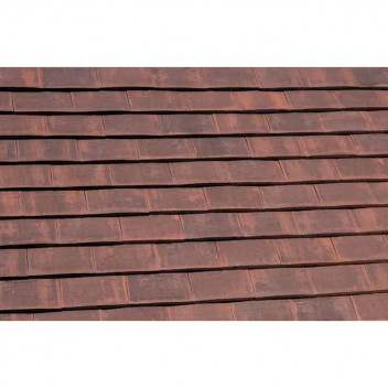 Marley Acme Double Camber Plain Tile Eave Top Burnt Flame