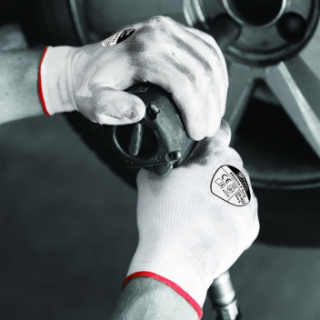 Polyco 659001100 F Grip Nitrile Palm Gloves Size 10 White