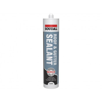 Soudal 121656 Roof & Gutter Sealant 290ml Black