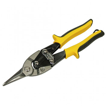 Faithfull Aviation Snips Straight Cut 250mm Yellow