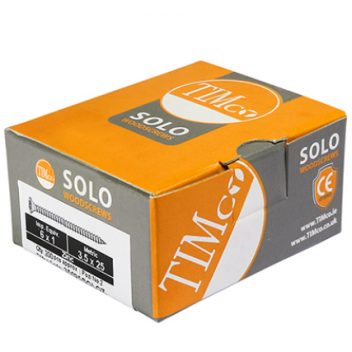 TIMco 35015SOLOZ Solo Woodscrew CSK PZ2 No.6 x 5/8in BZP (200)