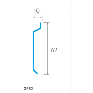 Ryno 18.7000 GRP Trim GF62 GRP Termination Bar Black