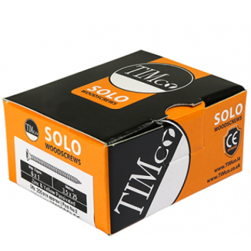 TIMco 40035SOLOC Solo Woodscrew CSK PZ2 No.8 x 1 3/8in ZYP (200)