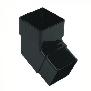 Floplast Rainwater RBS2B 65mm Square 112D Offset Bend Black