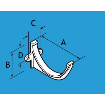 Alumasc HR1/14 100mm HR Fascia Bracket PPC