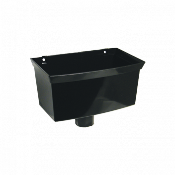 Floplast Rainwater RHS1B Hopper 65mm Square / 68mm Round Black