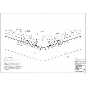 Hambleside Danelaw HDL361 Tile Valley 380mm x 3000mm Lead Grey