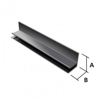 Alutec Evoke FF30 Soffit Support Trim Anthracite Grey