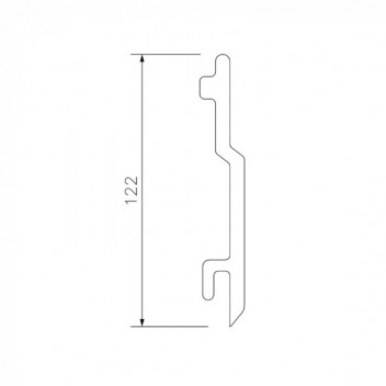 Floplast C100 100mm V Joint Cladding 5m White