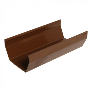 Floplast Squareline RGS4BR 114mm Gutter 4m Brown