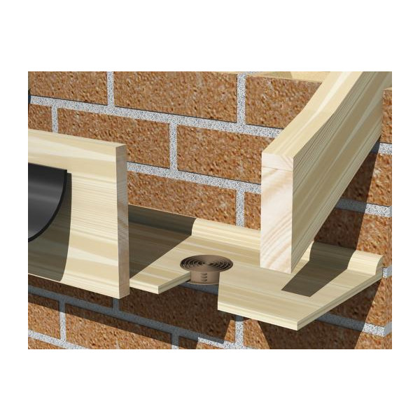 Manthorpe G700BL Circular Soffit Vent 70mm Black