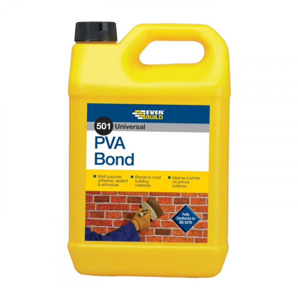 Sika PVA5L 501 PVA Bond Multi Purp Bonding Agent 5ltr
